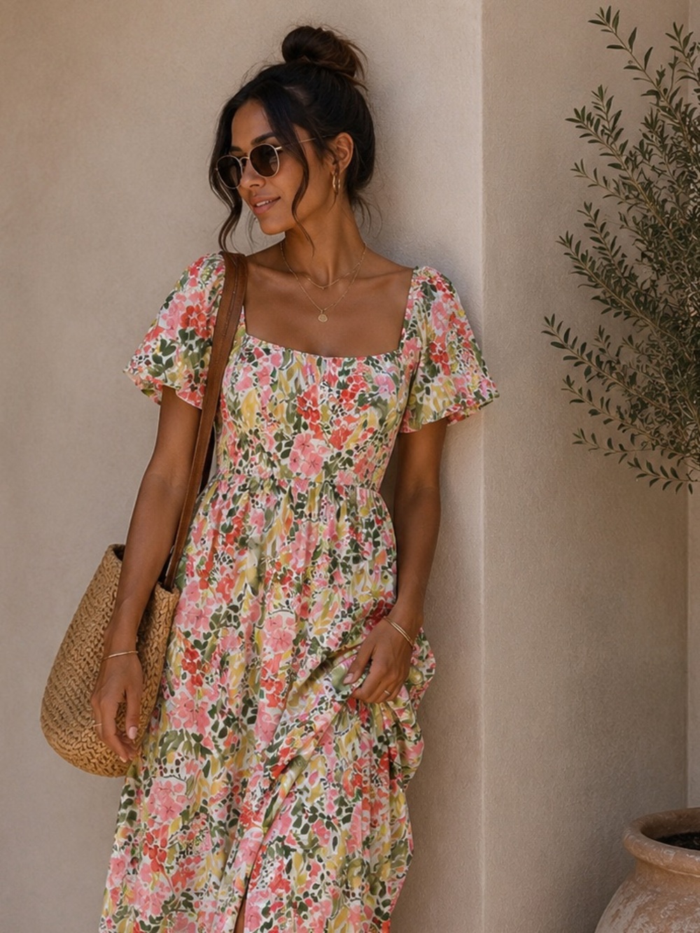 Floral Midi Dress